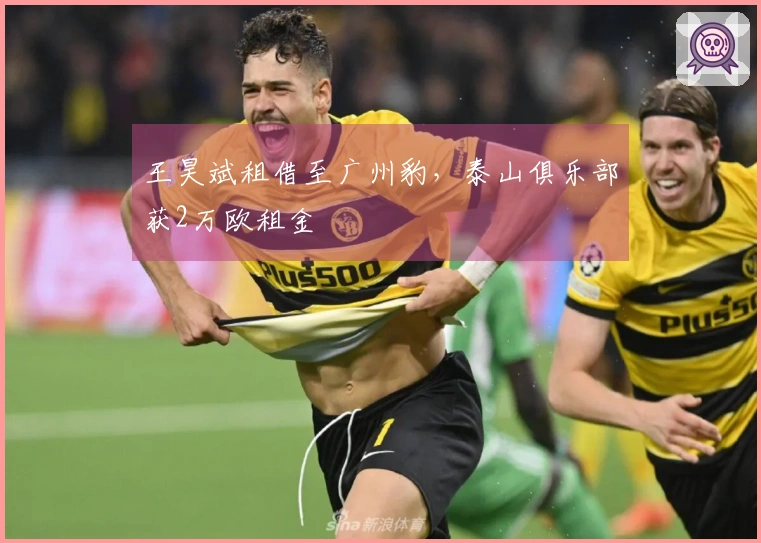 王昊斌租借至广州豹，泰山俱乐部获2万欧租金